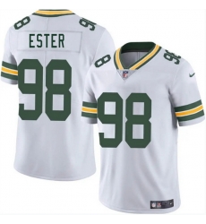 Men Green Bay Packers 98 James Ester White 2025 Vapor Untouchable Limited Stitched Jersey Men Green Bay Packers 98 James Ester White 2025 Vapor Untouchable Limited Stitched Jersey