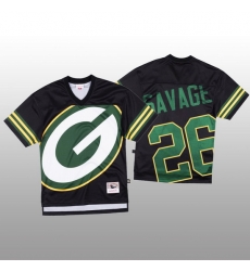 NFL Green Bay Packers 26 Darnell Savage Jr Black Men Mitchell 26 Nell Big Face Fashion Limited NFL Jersey NFL Green Bay Packers 26 Darnell Savage Jr Black Men Mitchell 26 Nell Big Face Fashion Limited NFL Jersey