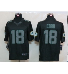 Nike Green Bay Packers 18 Randall Cobb Black Limited Impact Jersey Nike Green Bay Packers 18 Randall Cobb Black Limited Impact Jersey