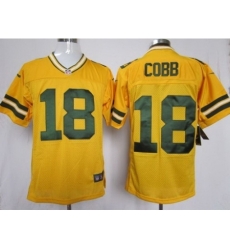 Nike Green Bay Packers 18 Randall Cobb Yellow Elite NFL Jersey Nike Green Bay Packers 18 Randall Cobb Yellow Elite NFL Jersey