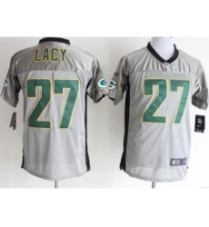 Nike Green Bay Packers 27 Eddie Lacy Grey Elite Shadow NFL Jersey Nike Green Bay Packers 27 Eddie Lacy Grey Elite Shadow NFL Jersey