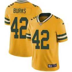 Nike Packers 42 Oren Burks Orange Vapor Untouchable Limited Jersey