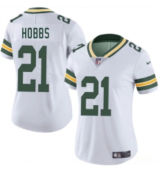 Women Green Bay Packers 21 Nate Hobbs White 2025 Vapor Untouchable Limited Stitched Jersey Women Green Bay Packers 21 Nate Hobbs White 2025 Vapor Untouchable Limited Stitched Jersey