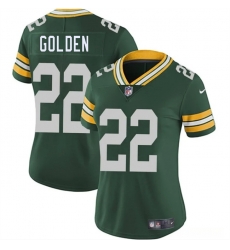 Women Green Bay Packers 22 Matthew Golden Green 2025 Draft Vapor Untouchable Limited Stitched Football Jersey