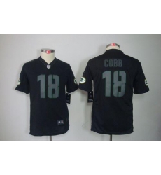 Nike Packers #18 Randall Cobb Black Impact Youth Stitched NFL Limited Jersey Nike Packers #18 Randall Cobb Black Impact Youth Stitched NFL Limited Jersey