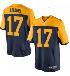 Youth Nike Green Bay Packers 17 Davante Adams Limited Navy Blue Alternate NFL Jersey Youth Nike Green Bay Packers 17 Davante Adams Limited Navy Blue Alternate NFL Jersey