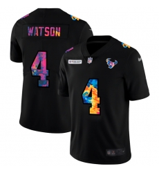 Houston Texans 4 Deshaun Watson Men Nike Multi Color Black 2020 NFL Crucial Catch Vapor Untouchable Limited Jersey Houston Texans 4 Deshaun Watson Men Nike Multi Color Black 2020 NFL Crucial Catch Vapor Untouchable Limited Jersey