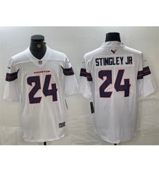Men Houston Texans 24 Derek Stingley Jr  White Vapor Untouchable Stitched Football Jersey