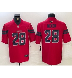 Men Houston Texans 28 Joe Mixon Red Vapor Untouchable Stitched Football Jersey
