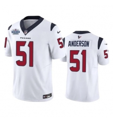 Men Houston Texans 51 Will Anderson Jr White 2023 F U S E With Prem1ere Patch Vapor Untouchable Limited Stitched Football Jersey Men Houston Texans 51 Will Anderson Jr White 2023 F U S E With Prem1ere Patch Vapor Untouchable Limited Stitched Football Jersey