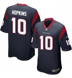 Men Nike Houston Texans 10 DeAndre Hopkins Game Navy Blue Team Color NFL Jersey Men Nike Houston Texans 10 DeAndre Hopkins Game Navy Blue Team Color NFL Jersey