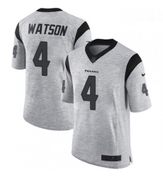 Men Nike Houston Texans 4 Deshaun Watson Limited Gray Gridiron II NFL Jersey Men Nike Houston Texans 4 Deshaun Watson Limited Gray Gridiron II NFL Jersey