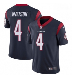 Men Nike Houston Texans 4 Deshaun Watson Limited Navy Blue Team Color Vapor Untouchable NFL Jersey