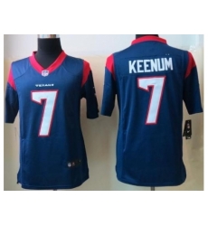 Nike Houston Texans 7 Case Keenum Limited Blue NFL Jersey Nike Houston Texans 7 Case Keenum Limited Blue NFL Jersey