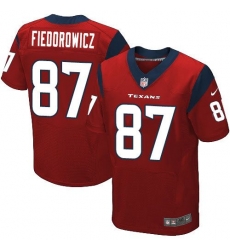 Nike Texans #87 C J Fiedorowicz Red Alternate Mens Stitched NFL Elite Jersey Nike Texans #87 C J Fiedorowicz Red Alternate Mens Stitched NFL Elite Jersey