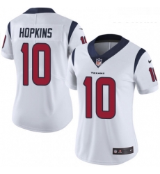 Womens Nike Houston Texans 10 DeAndre Hopkins Limited White Vapor Untouchable NFL Jersey Womens Nike Houston Texans 10 DeAndre Hopkins Limited White Vapor Untouchable NFL Jersey