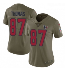 Womens Nike Houston Texans 87 Demaryius Thomas Limited Olive 2017 Salute to Service NFL Jersey Womens Nike Houston Texans 87 Demaryius Thomas Limited Olive 2017 Salute to Service NFL Jersey