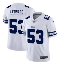 Colts 53 Darius Leonard White Men Stitched Football Limited Team Logo Fashion Jersey Colts 53 Darius Leonard White Men Stitched Football Limited Team Logo Fashion Jersey