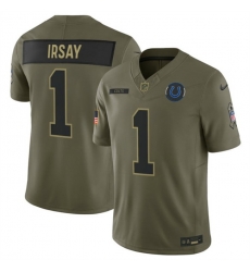Men Indianapolis Colts 1 Jim Irsay Olive 2025 F U S E Salute to Service Limited Stitched Football Jersey Men Indianapolis Colts 1 Jim Irsay Olive 2025 F U S E Salute to Service Limited Stitched Football Jersey