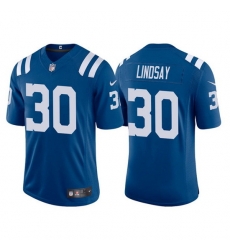 Men Indianapolis Colts 30 Phillip Lindsay Blue Stitched Football Jersey Men Indianapolis Colts 30 Phillip Lindsay Blue Stitched Football Jersey