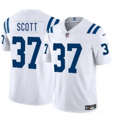 Men Indianapolis Colts 37 Daniel Scott White 2025 F U S E  Vapor Limited Stitched Football Jersey
