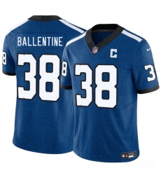 Men Indianapolis Colts 38 Corey Ballentine Blue 2025 F U S E  Throwback Vapor Limited Stitched Football Jersey