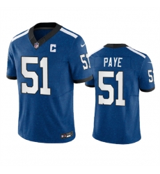 Men Indianapolis Colts 51 Kwity Paye Indiana Nights Royal 2023 F U S E Indiana Nights Limited Stitched Football Jersey Men Indianapolis Colts 51 Kwity Paye Indiana Nights Royal 2023 F U S E Indiana Nights Limited Stitched Football Jersey