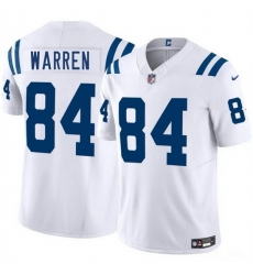 Men Indianapolis Colts 84 Tyler Warren White 2025 Draft F U S E  Vapor Limited Stitched Football Jersey