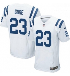 Men Nike Indianapolis Colts 23 Frank Gore Elite White NFL Jersey Men Nike Indianapolis Colts 23 Frank Gore Elite White NFL Jersey