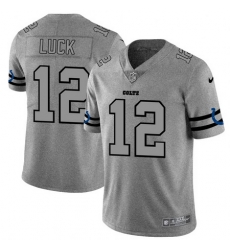 Nike Colts 12 Andrew Luck 2019 Gray Gridiron Gray Vapor Untouchable Limited Jersey Nike Colts 12 Andrew Luck 2019 Gray Gridiron Gray Vapor Untouchable Limited Jersey