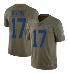 Nike Colts 17 Philip Rivers Olive Men Stitched NFL Limited 2017 Salute To Service Jersey Nike Colts 17 Philip Rivers Olive Men Stitched NFL Limited 2017 Salute To Service Jersey