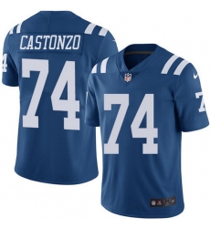Nike Colts 74 Anthony Castonzo Royal Blue Men Stitched NFL Limited Rush Jersey Nike Colts 74 Anthony Castonzo Royal Blue Men Stitched NFL Limited Rush Jersey