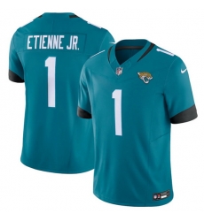 Men Jacksonville Jaguars 1 Travis Etienne Jr Teal Vapor Untouchable Limited Stitched Jersey Men Jacksonville Jaguars 1 Travis Etienne Jr Teal Vapor Untouchable Limited Stitched Jersey