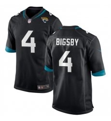 Men Jacksonville Jaguars 4 Tank Bigsby Black Stitched Game Jersey Men Jacksonville Jaguars 4 Tank Bigsby Black Stitched Game Jersey