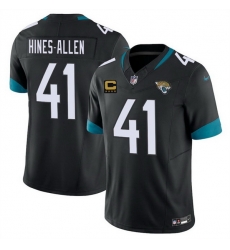 Men Jacksonville Jaguars 41 Josh Hines Allen Black 2025 With 4 Star C Patch F U S E Vapor Limited Stitched Football Jersey Men Jacksonville Jaguars 41 Josh Hines Allen Black 2025 With 4 Star C Patch F U S E Vapor Limited Stitched Football Jersey