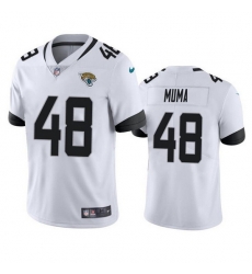 Men Jacksonville Jaguars 48 Chad Muma White Vapor Untouchable Limited Stitched Jersey Men Jacksonville Jaguars 48 Chad Muma White Vapor Untouchable Limited Stitched Jersey