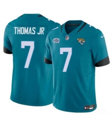Men Jacksonville Jaguars 7 Brian Thomas Jr Teal 2024 Draft Vapor Untouchable Limited Stitched Jersey Men Jacksonville Jaguars 7 Brian Thomas Jr Teal 2024 Draft Vapor Untouchable Limited Stitched Jersey