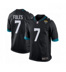 Men Jacksonville Jaguars 7 Nick Foles Game Black Team Color Football Jersey Men Jacksonville Jaguars 7 Nick Foles Game Black Team Color Football Jersey