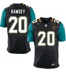 Nike Jaguars #20 Jalen Ramsey Black Alternate Mens Stitched NFL Elite Jersey Nike Jaguars #20 Jalen Ramsey Black Alternate Mens Stitched NFL Elite Jersey