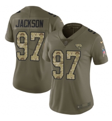 Nike Jaguars #97 Malik Jackson Olive Camo Womens Stitched NFL Limited 2017 Salute to Service Jersey Nike Jaguars #97 Malik Jackson Olive Camo Womens Stitched NFL Limited 2017 Salute to Service Jersey
