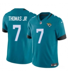 Youth Jacksonville Jaguars 7 Brian Thomas Jr Teal 2024 Draft F U S E Vapor Untouchable Limited Stitched Jersey Youth Jacksonville Jaguars 7 Brian Thomas Jr Teal 2024 Draft F U S E Vapor Untouchable Limited Stitched Jersey