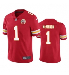Men Kansas City Chiefs 1 Jerick McKinnon Red Vapor Untouchable Limited Stitched Football Jersey Men Kansas City Chiefs 1 Jerick McKinnon Red Vapor Untouchable Limited Stitched Football Jersey