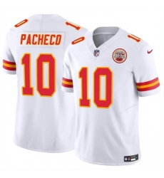 Men Kansas City Chiefs 10 Isiah Pacheco White 2023 F U S E Vapor Untouchable Limited Stitched Jersey Men Kansas City Chiefs 10 Isiah Pacheco White 2023 F U S E Vapor Untouchable Limited Stitched Jersey
