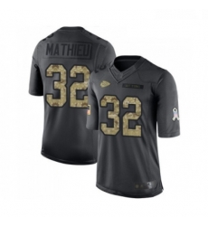 Men Kansas City Chiefs 32 Tyrann Mathieu Limited Black 2016 Salute to Service Football Jersey Men Kansas City Chiefs 32 Tyrann Mathieu Limited Black 2016 Salute to Service Football Jersey