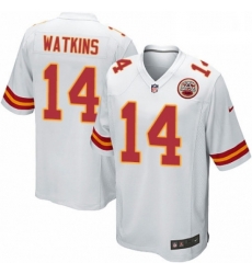 Men Nike Kansas City Chiefs 14 Sammy Watkins Game White NFL Jersey Men Nike Kansas City Chiefs 14 Sammy Watkins Game White NFL Jersey