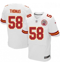 Men Nike Kansas City Chiefs 58 Derrick Thomas White Vapor Untouchable Elite Player NFL Jersey Men Nike Kansas City Chiefs 58 Derrick Thomas White Vapor Untouchable Elite Player NFL Jersey