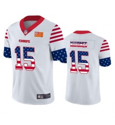 Nike Chiefs 15 Patrick Mahomes White USA Flag Fashion Limited Jersey Nike Chiefs 15 Patrick Mahomes White USA Flag Fashion Limited Jersey