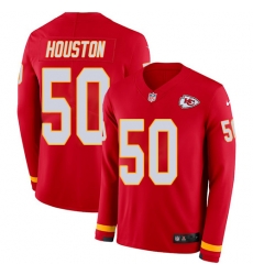 Nike Chiefs #50 Justin Houston Red Team Color Men Stitched NFL Limited Therma Long Sleeve Jersey Nike Chiefs #50 Justin Houston Red Team Color Men Stitched NFL Limited Therma Long Sleeve Jersey