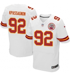 Nike Chiefs #92 Tanoh Kpassagnon White Mens Stitched NFL Elite Jersey Nike Chiefs #92 Tanoh Kpassagnon White Mens Stitched NFL Elite Jersey