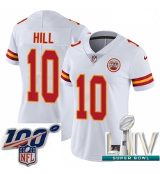 2020 Super Bowl LIV Women Nike Kansas City Chiefs #10 Tyreek Hill White Vapor Untouchable Limited Player NFL Jersey 2020 Super Bowl LIV Women Nike Kansas City Chiefs #10 Tyreek Hill White Vapor Untouchable Limited Player NFL Jersey